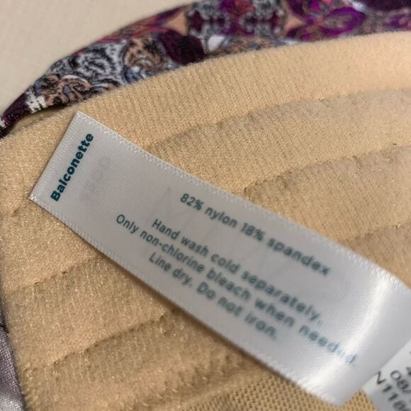 NWT LANE BRYANT Paisley SWIM BY CACIQUE. Top size 42 DD and Bottom size 18 - Picture 7 of 16